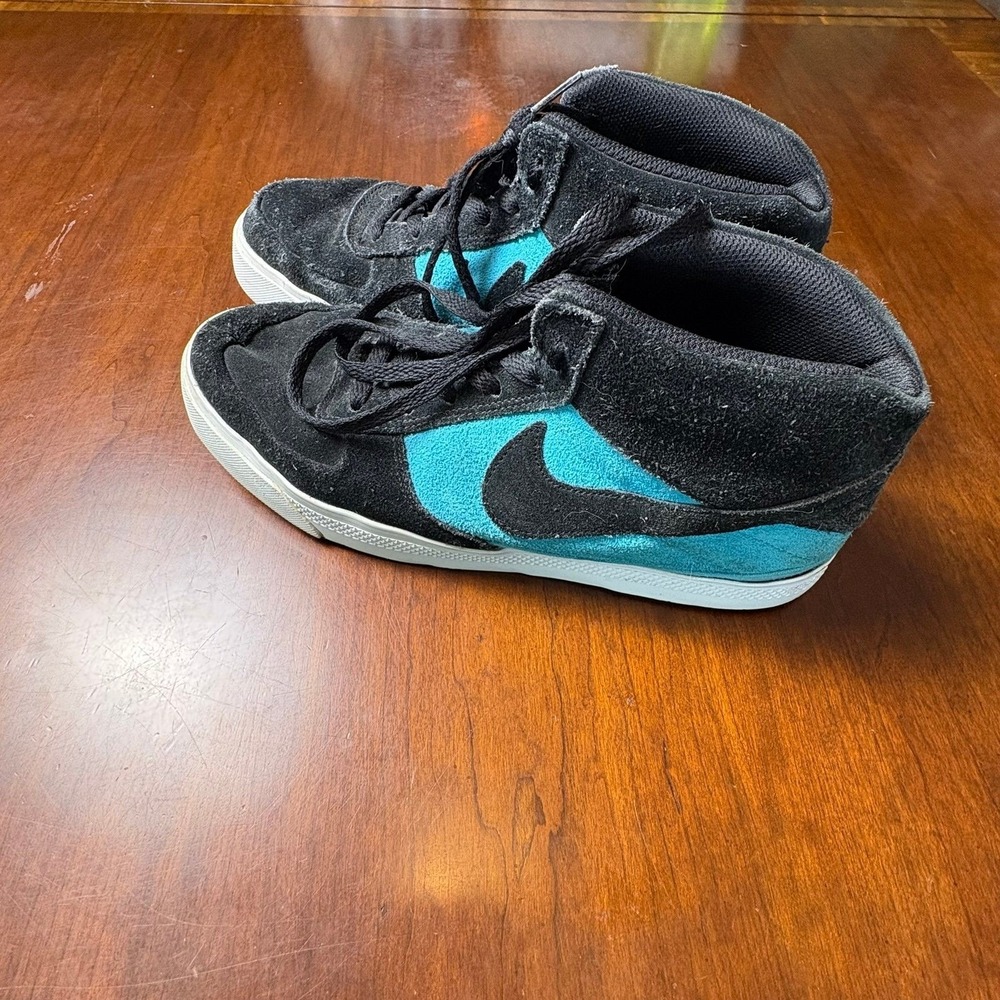 Nike SB Zoom Mogan Mid 2 Black Turbo Green Skate Shoes 2014 Size 9